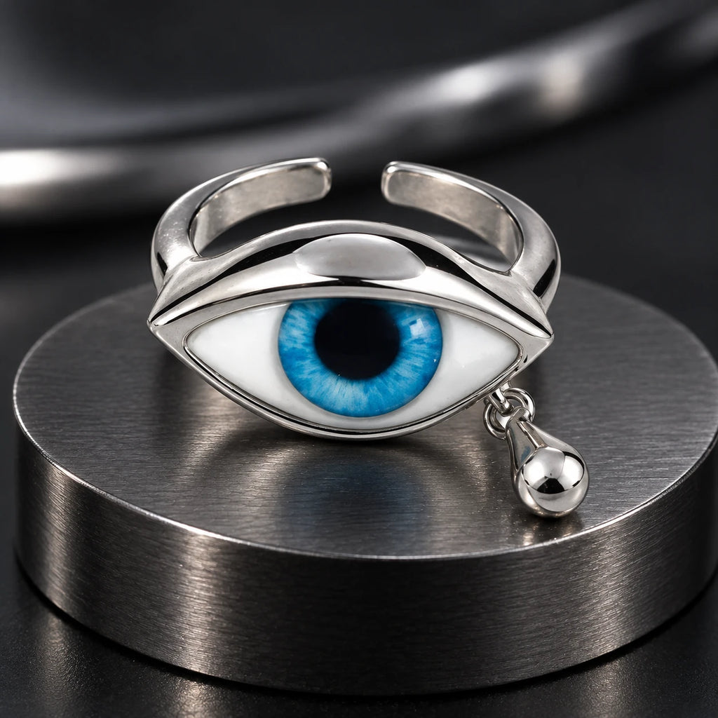 Oracle Eye Ring — Women's studio — Blue / silver