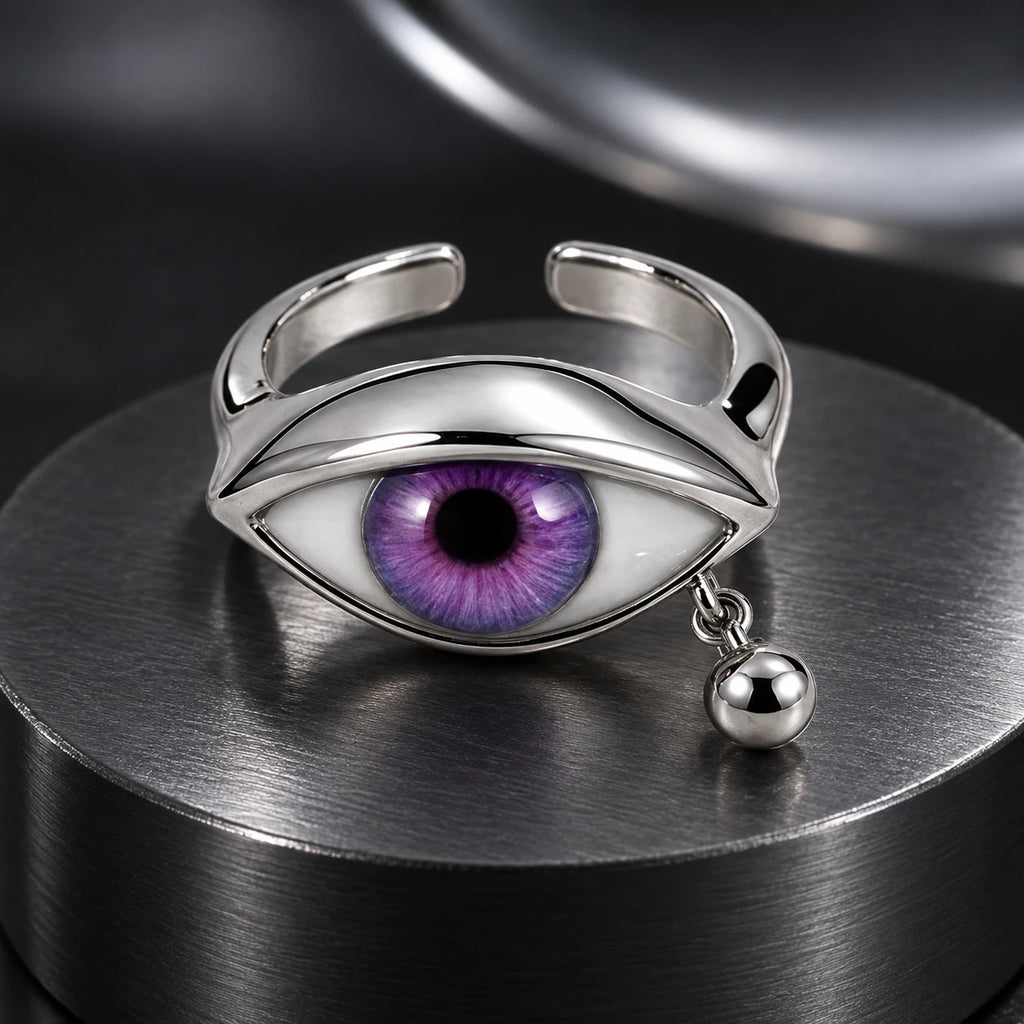 Oracle Eye Ring — Women's studio — Purple / silver
