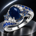 Static Star Ring — product in a dark chrome studio setting