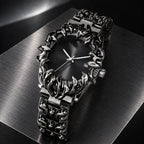 Thorn Watch — Black in a dark chrome studio setting